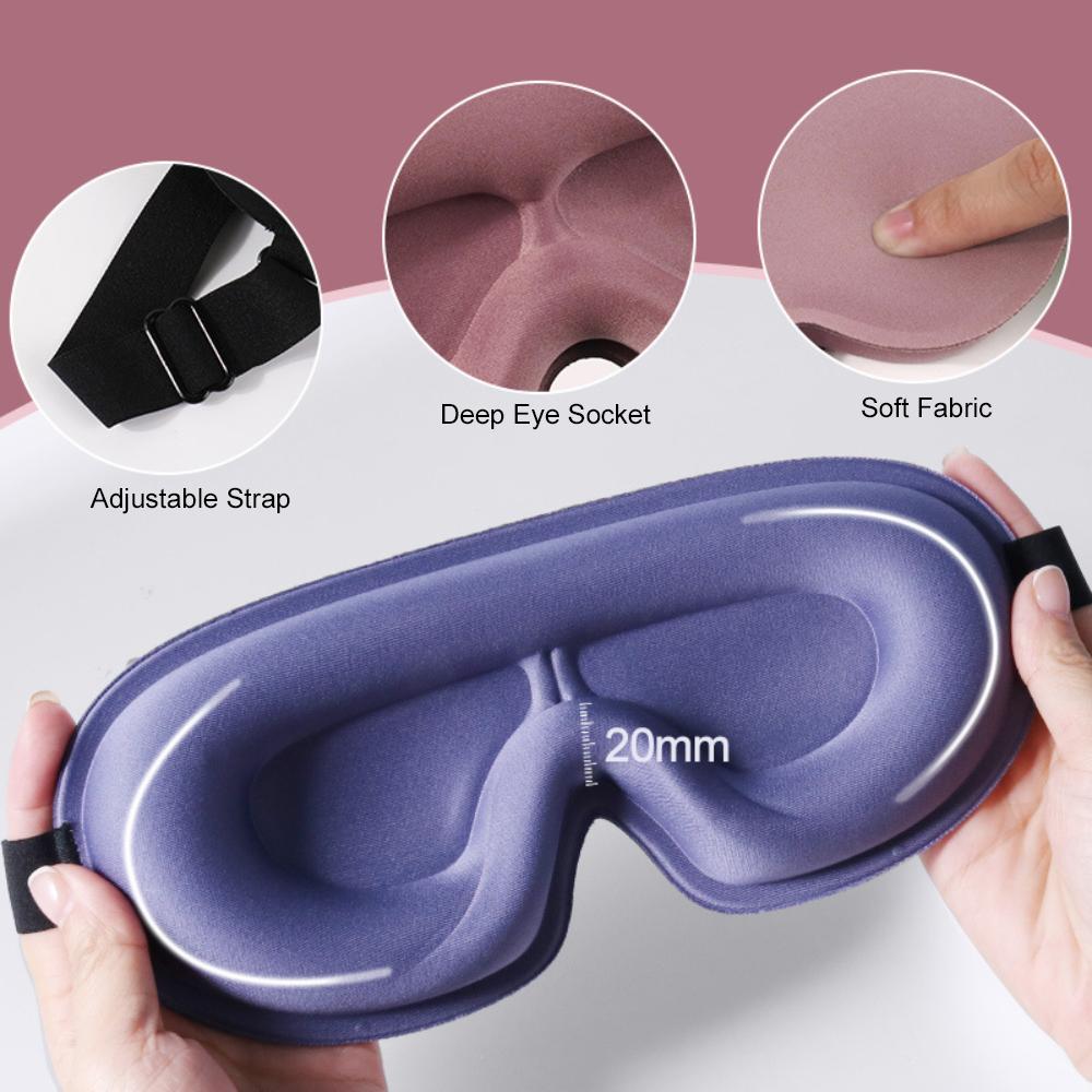 3D Sleeping Mask Block Out Light Sleep Mask for Eyes Soft Sleeping Aid Eye Mask for Travel Eyeshade Night Breathable Slaapmasker
