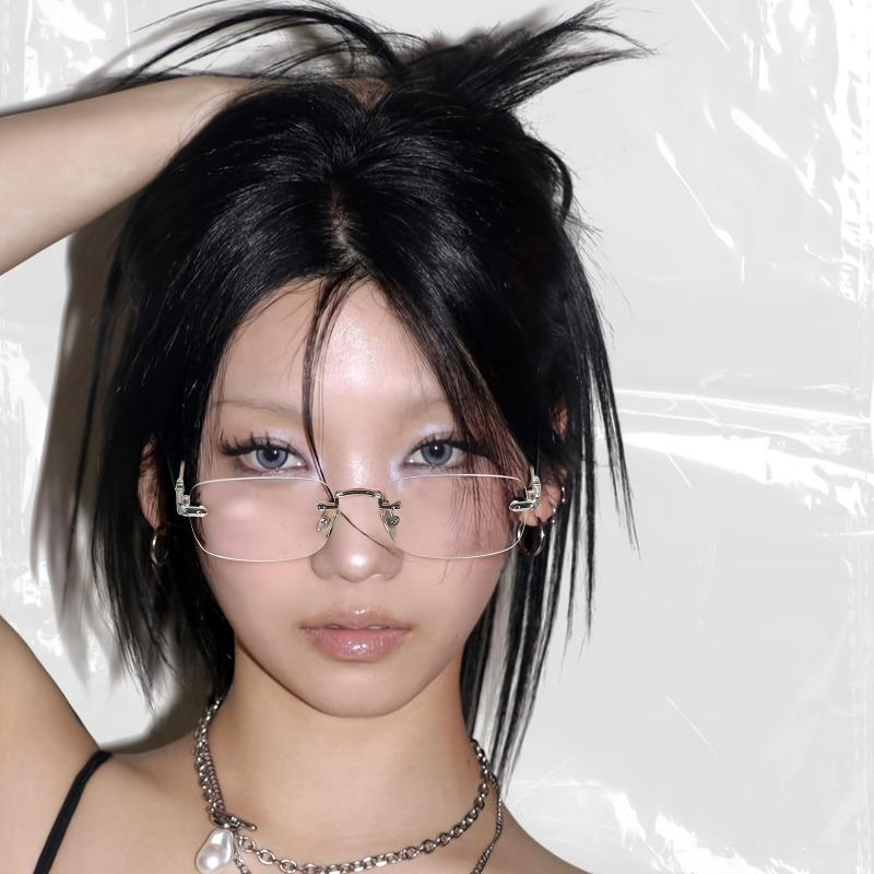 5PCS Rimless Reading Glasses for Women Men Small Square Frame Reading Glasses Anti Radiation with Grade +1.0 To +4.0