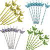 Butterfly Card Disposable Ecofriendly Paper Drinking Straw For Party Decor And Cocktails