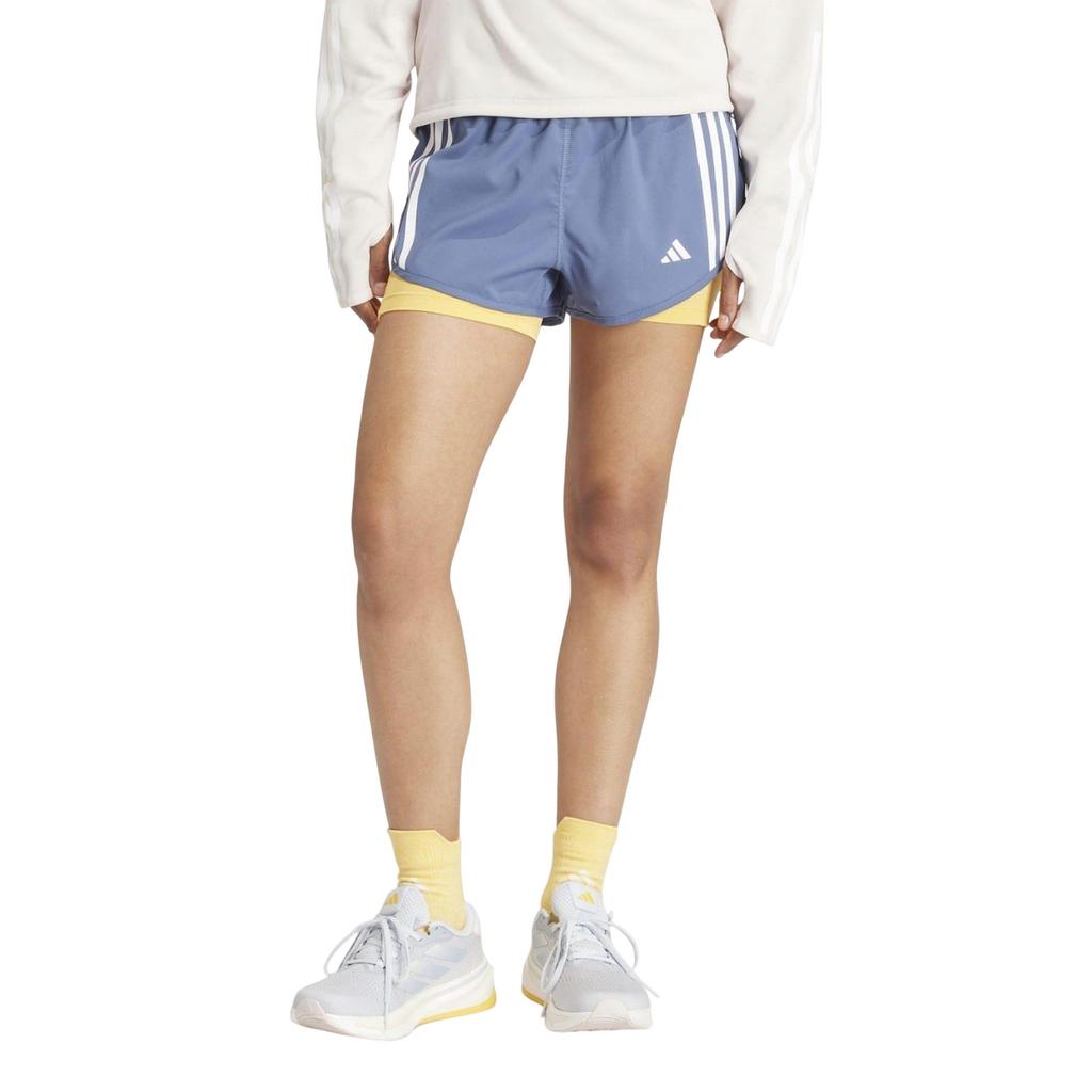 Adidas Dámské/Dámské Own The Run 3 Stripes 2 v 1 šortky