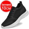 Fashion Men Elevator Shoes Height Increase Sneakers Shoes for Men 10cm Sports Casual Shoes Invisible Inner Heightening Shoes for Men 8cm