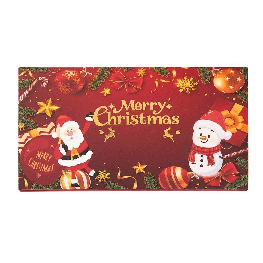 2 Set Santa Claus Christmas Money Card Envelope 6 Card Positions Merry Christmas Decorations Gift