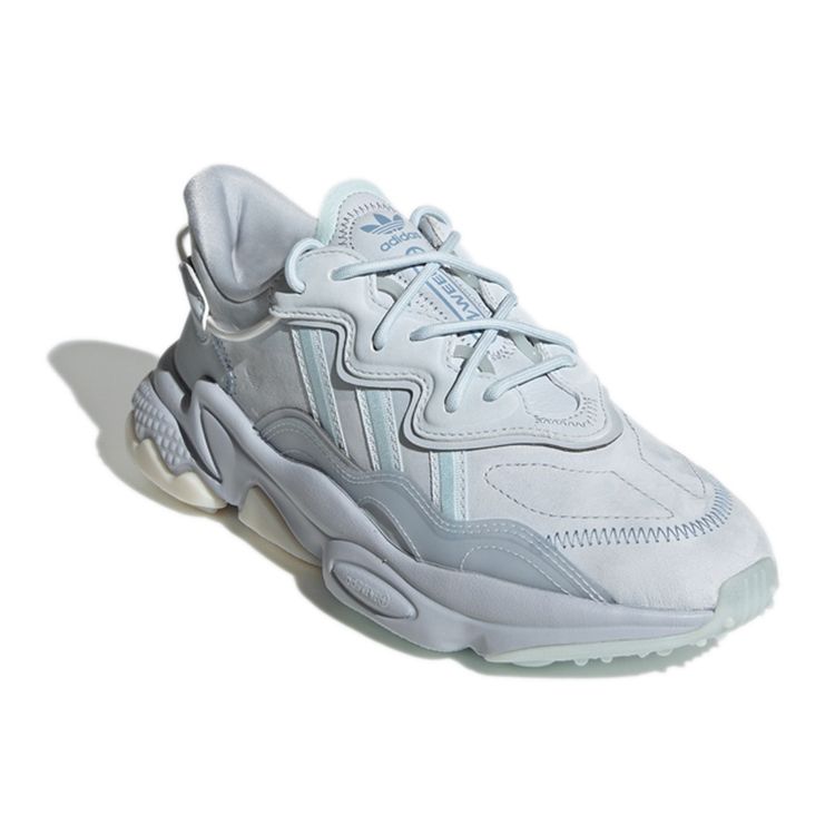 Adidas Originals Ozweego Mesh Casual Shock Absorbing Non-Slip Durable Low-Top Sports Shoes Women Sneakers Blue GY1037