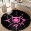 1pc Eye Symbol Office Round Area Rug,  Mat Suitable ForOffice, Under Office Chairs Bedroom Living Room Home Decor, Room Deco