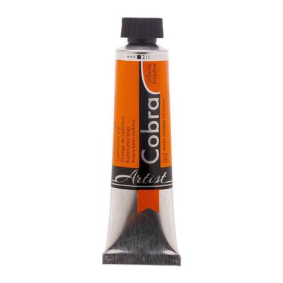 Pintura al óleo - Cobra - Artistas de cadmio - Naranja - Tubo de 40 ml - Mezclable con agua