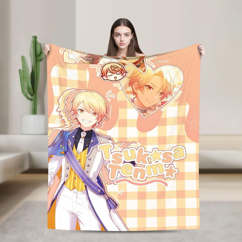 Tsukasa Tenma Blankets  Super Soft Novelty Plush Bedding Throws For Boy Girl Bedroom Flannel Bedspread Bed Cover