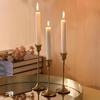 Sturdy Metal Construction Vintage Candlesticks Conical Candlesticks