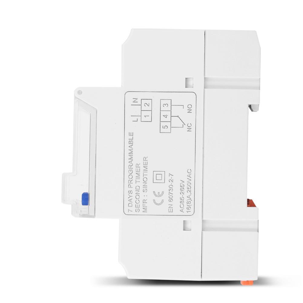 H1# Weekly Programmable Digital Timer Switch Backlit LCD Time Relay DIN Rail Mou