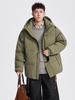 2025 Men's Premium Hooded Short Down Jacket - Warm & Loose Casual Winter Outerwear
