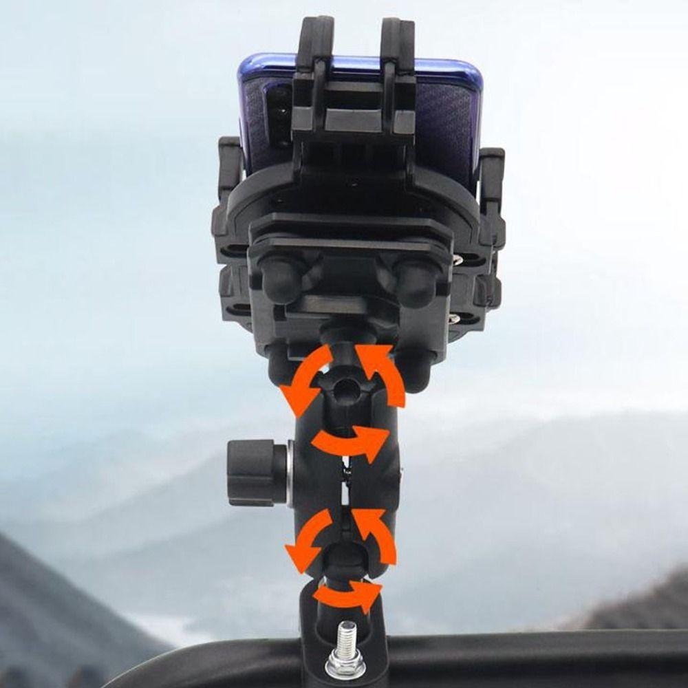 Eight Claw Fixed Motorcycle Phone Holder 360° Rotation Navigation Stand  Rear View Mirror