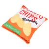 Potato Chips Plush Dog Toy Built In Rattling Paper Bite Resistant Squeaky Snack Bag Dog Toy for Puppy Potato Chip Orange