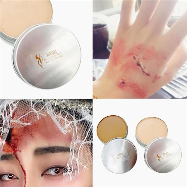 Pad Nose Halloween Knife Scars Wrist Cosplay Flesh Color Cover Eyebrows Mud Skin Wax Shaping 