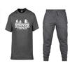 Mens Cotton Short Sleeve T-Shirt Pants Set Casual Sportswear Outfit Teens Young Adults