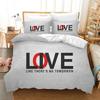 Funda nórdica con letras Believe In YourselfYou Are SpecialTimeLoveKeep on Juego de cama con funda de edredón Juego de cama Regalos