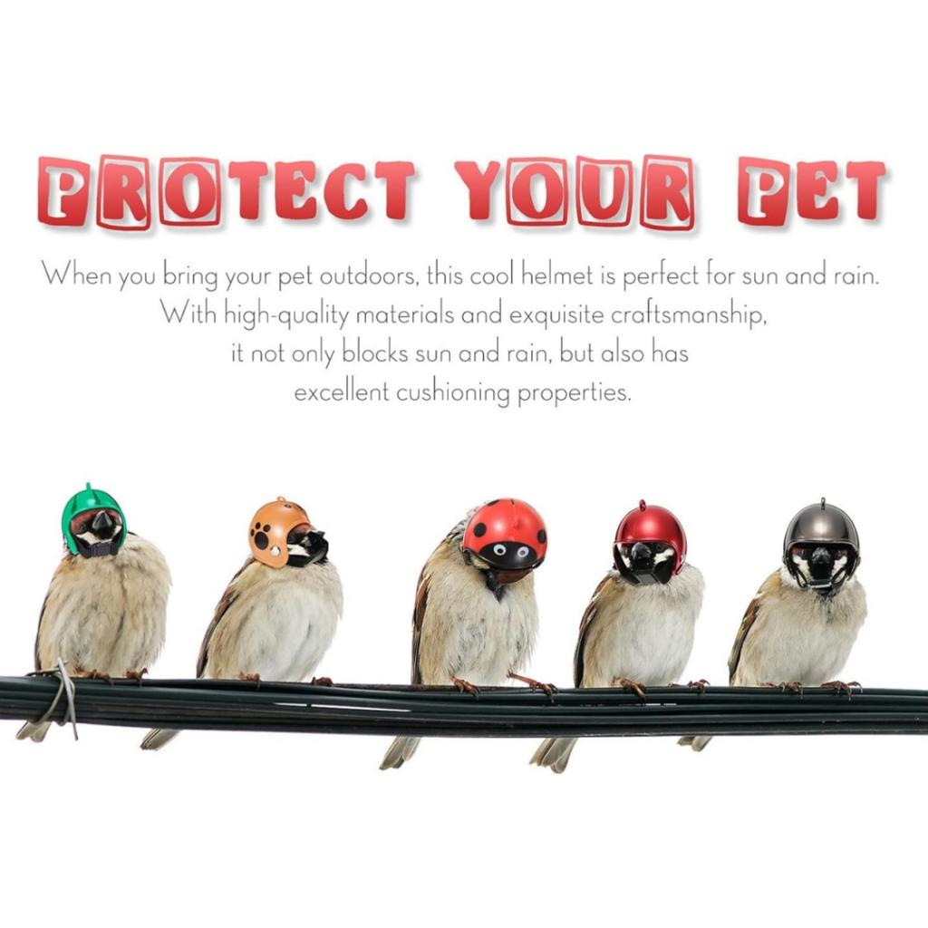 8 sztuk kasków dla kur, kasków dla kurczaków, kasków bezpieczeństwa dla zwierząt domowych, zabawnych kasków dla papug, czapek dla kurczaków, nakryć głowy, bezpieczeństwa małych zwierząt domowych