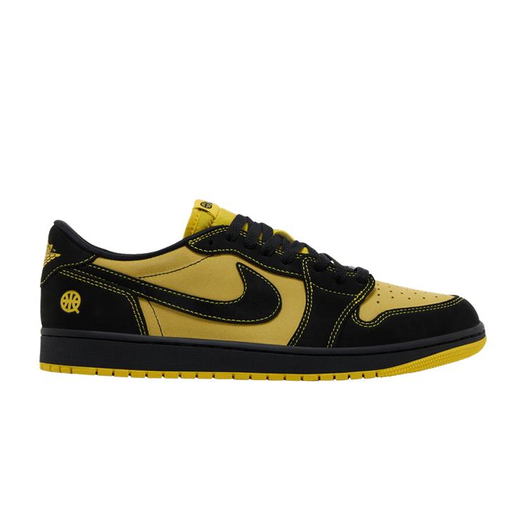 

Кроссовки унисекс Air Jordan 1 Retro Low OG Quai 54 Черный Тур-желтый Чилийский красный IB8836-007 44