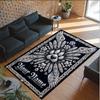 Hearts Theme Crystal Velvet Floor Rug Personalized Custom Name Text Warm Carpet Home Decoration