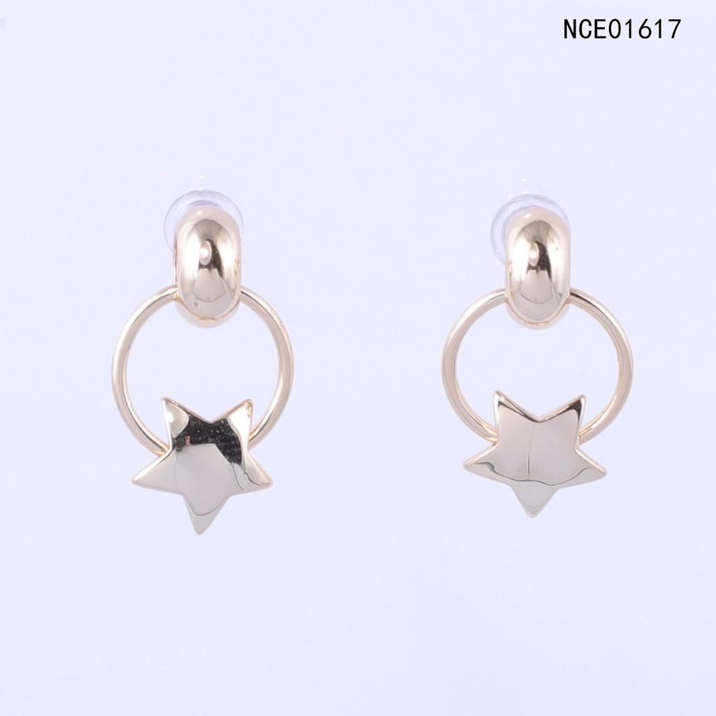 S925 Silver Needle Women's Heart & Round Stud Earrings - Cute Mini Ear Drops