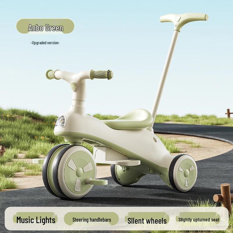 Multi-Functional Unisex Children's Tricycle: 3-in-1 Ride and Push for Ages 1 and Up