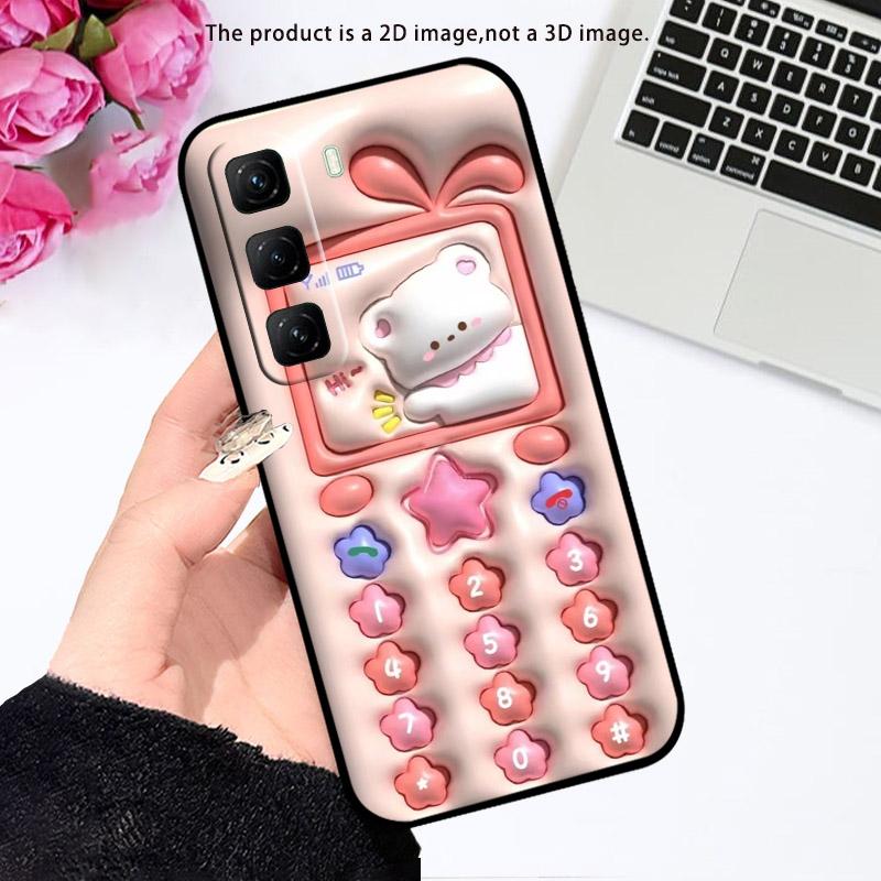Pouzdro Pro Infinix Hot 60Pro 60 Pro 4G X6885 Nárazuvzdorné Silikonové Měkké TPU Pouzdro na Telefon Pro Infinix Hot60 Pro Kryt Funda Capa