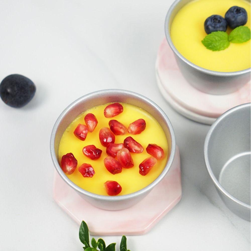 5Pcs Small Tin Nonstick Cupcakes Cup Aluminum Zinc Zinc Alloy Cake Mold Pan Eggs Tart Moulds  Professional Use