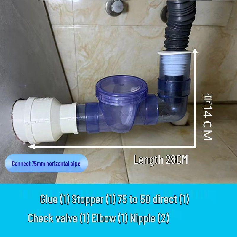 

Кухонний та Ванний Односторонній Зворотний Клапан для Зливу (50/75) Запобіжник зворотного потоку