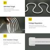 Battery Powered Flexible Neon LED Strip Lights 1M 2M 3M Waterproof DIY Design for Home Decoration White Warm Red Green Blue