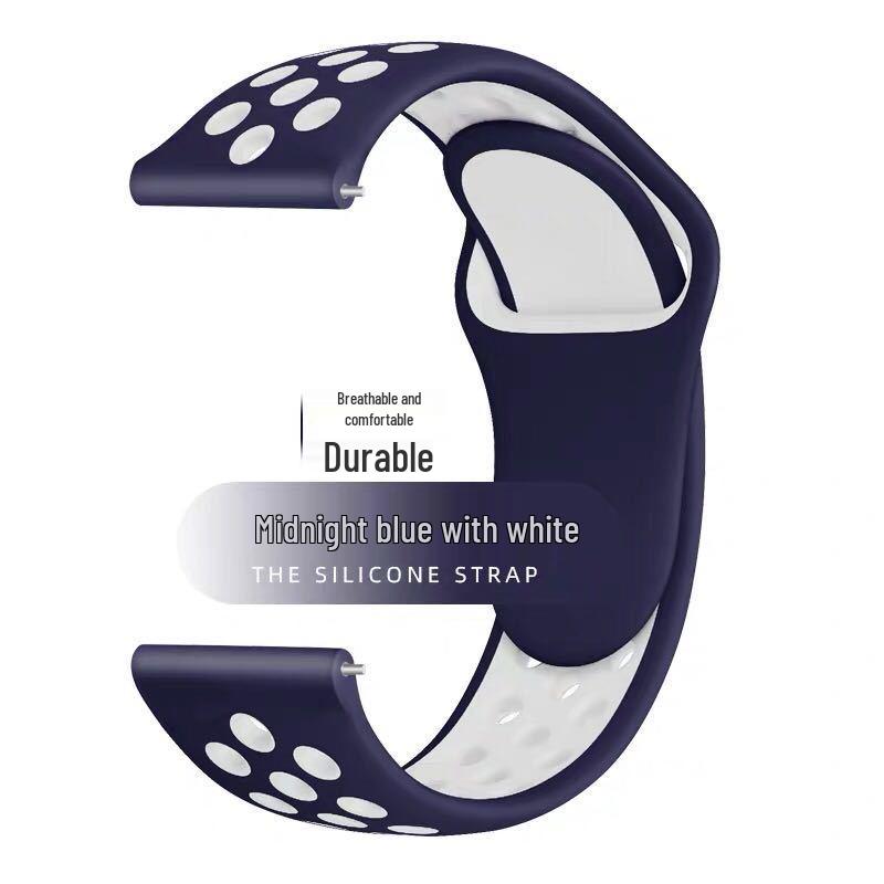 Compatible Silicone Watch Strap for Huawei GT5/4/3/2 46mm/Pro and Samsung/Honor 22/20 Models