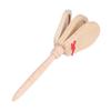 Castanets Safe Wood Material Soft Sound Portable Developing Musical Sense Educational Hand Castanets Toys for Kids