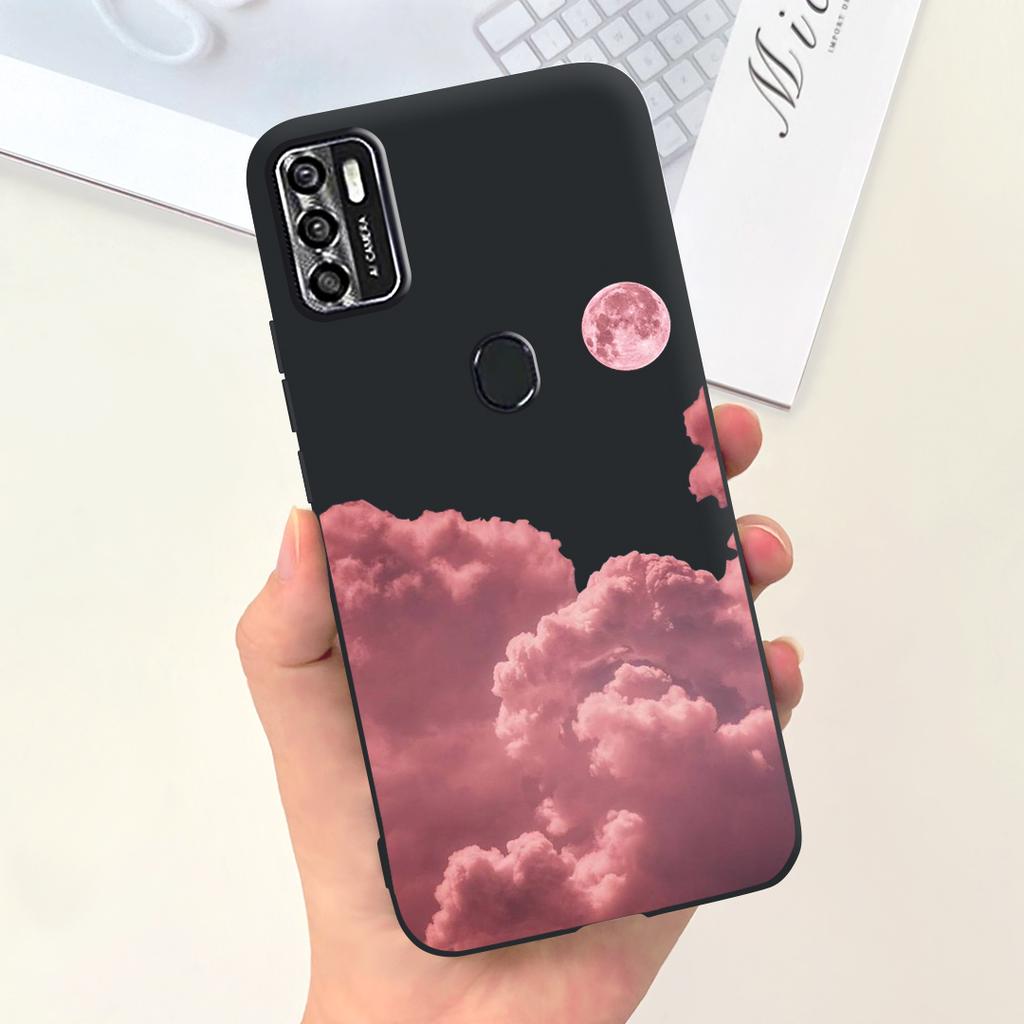 Per Custodia Telefono ZTE Blade A7020 Copertura Posteriore ZTE Blade A7s 2020 Guscio Paraurti Morbido in Silicone Liquido Moda Donna Cielo Stellato Funda Capa