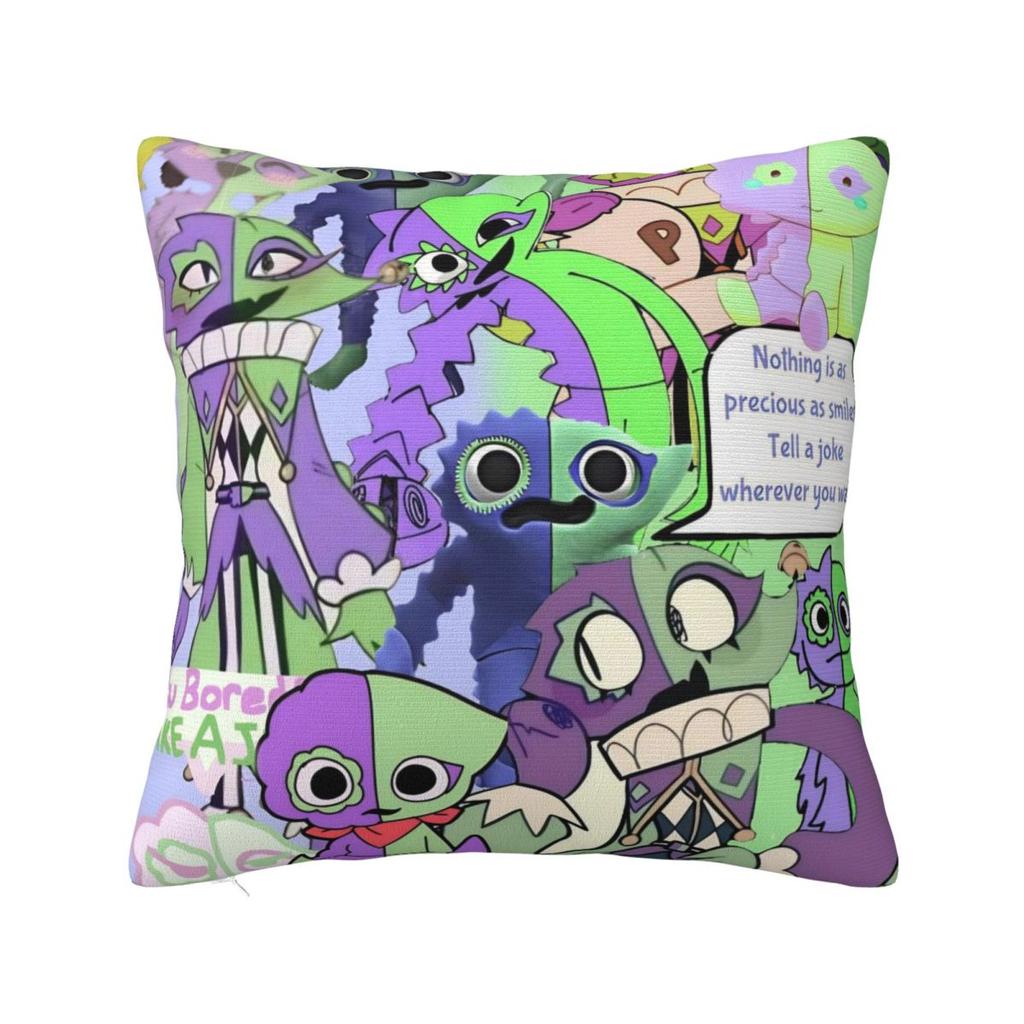 Garten Of Banban Group Cartoon Square Pillow Cases Jumbo Josh Cushion Cover Novelty Decorative Pillowcase For Seat 45X45Cm