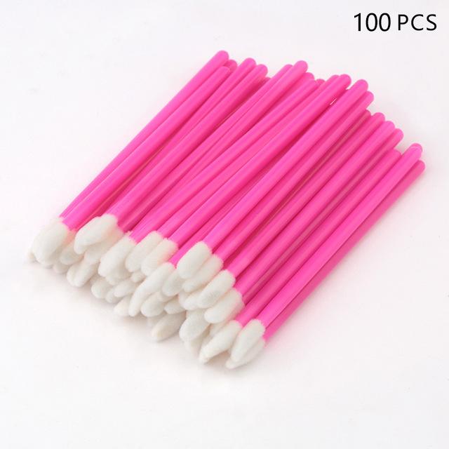 50Pcs Disposable Crystal Eyelash Brush Lashes Micro Lip Brushes Supplies Applicator Cleaner Beauty Eyelash Extension Tools
