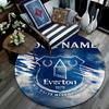 Custom Name,Everton FC pattern round rug,Carpet Rug for Living Room Bedroom Playroom ,Non-slip Floor Mat,Holiday Gifts and Birthday Gifts.