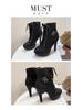 2025 Autumn/Winter Women's Versatile Stiletto Ankle Boots - Slimming Retro High Heel Martin Style