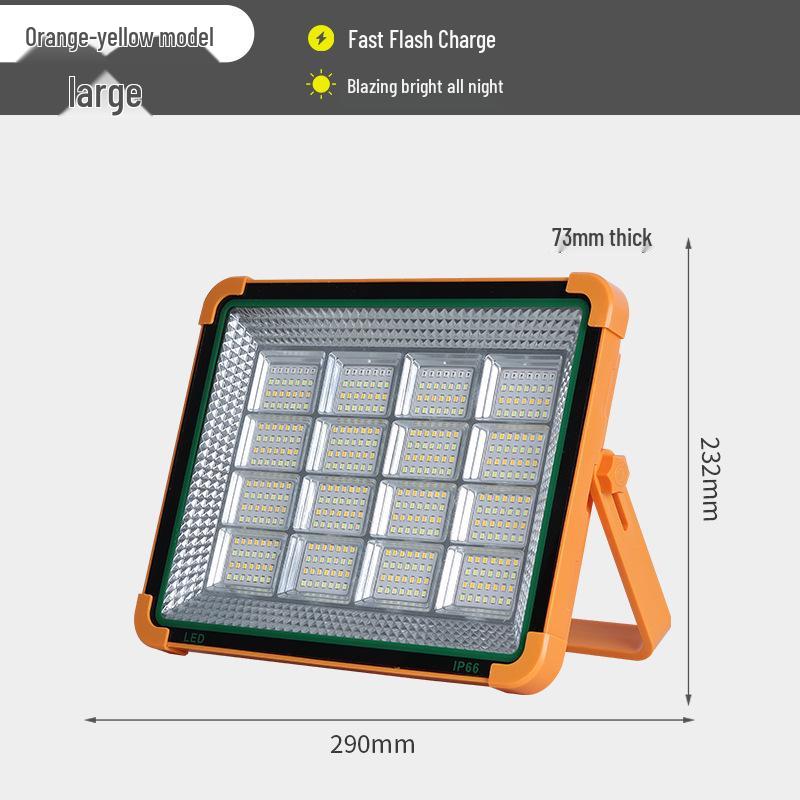 Rongshen Solar Floodlight & Camping Handheld Lamp for Outdoor Emergency