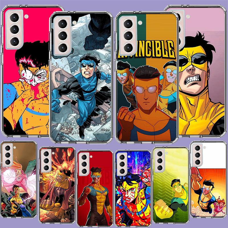 Cartoon Invincible Phone Case For Samsung Galaxy S25 Edge S24 S23 FE S21 S20 S10 Plus S22 S26 Ultra Cover Clear Cases TPU Capa S