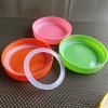 10pcs Reusable Food Grade Silicone Rubber Seals Rings Food Storage Leakproof Gaskets Sealing Rings for Mason Jar Lids 70mm 86mm