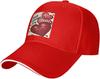 Happy Valentines Day Heart Print Baseball Cap Adjustable Polyester Casual Outdoor Sun Protection Cap