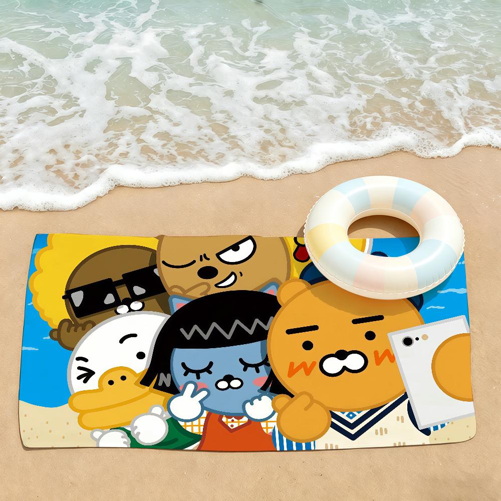 K-Kakaos Cartoon Friends Towel Drying Bath Towel Applicable To Light Swimming Camping Yoga Beach Out