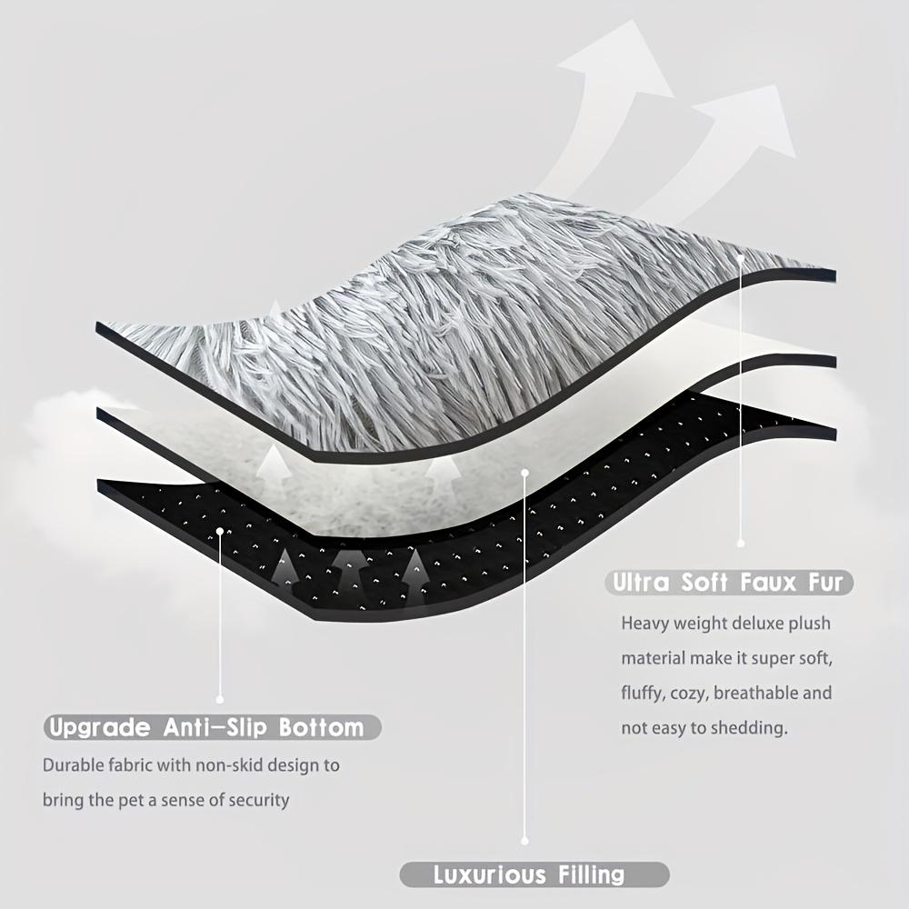 1pc Extra Large Fleece Lined Dog Bed & Cat Mat - Thickened Comfortable Warm Polyester, Easy To Remove & Washable