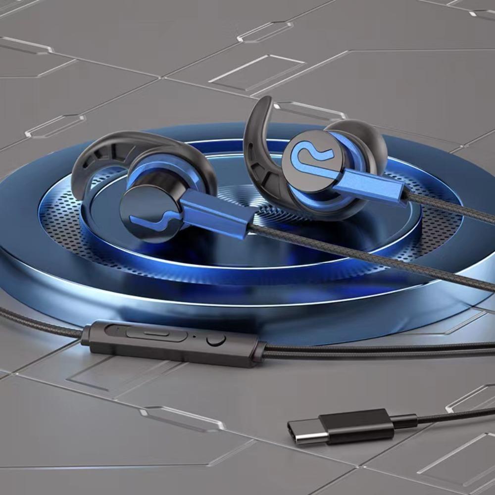 Mic Running Headset Sweatproof Wired Headphone Super Bass Earbuds Wired Headset Sports Earphone