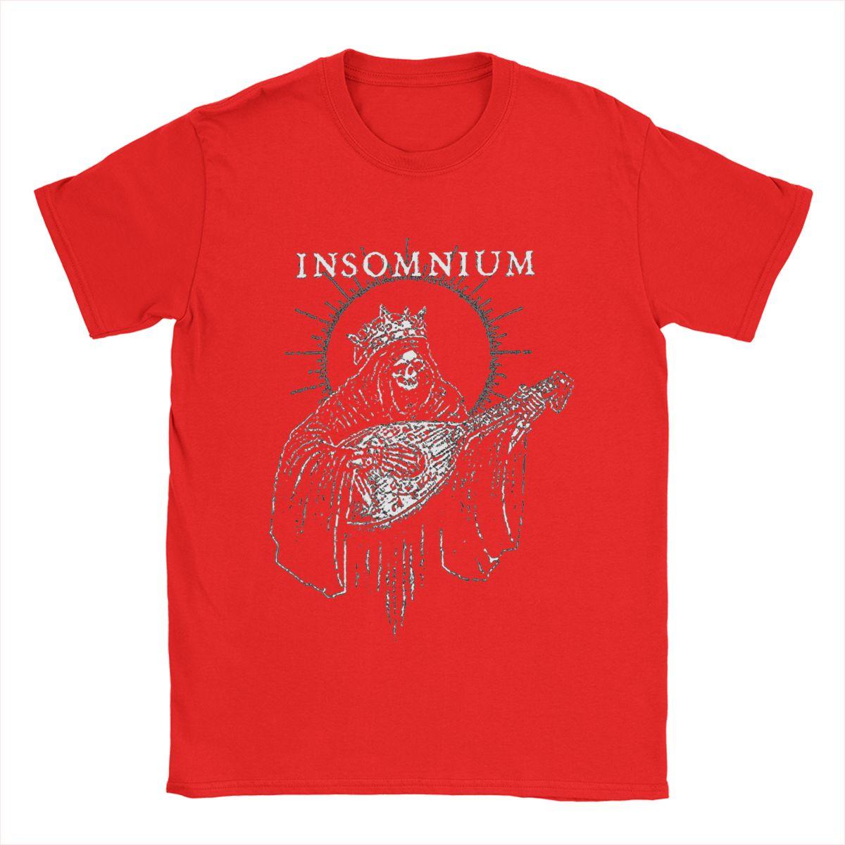 

Летняя футболка Insomnium Metal Band для мужчин и женщин, уникальные футболки с графическим принтом, 100% хлопок, одежда S