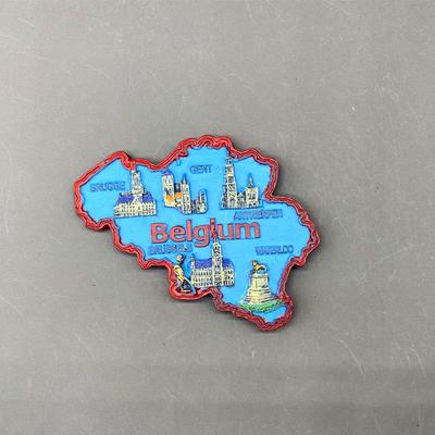 Belgie Mapa Magnetický Magnet na Ledničku Dekor Belgie Turistický Suvenýr 3D Pryskyřičné Řemeslo Zábavná Dekorace Magnet na Ledničku