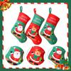 3Pcs Xmas Sock Kit Ornaments Xmas Stockings Christmas Decorative Stocking for Xmas Tree Restaurant Bedroom Family Holiday