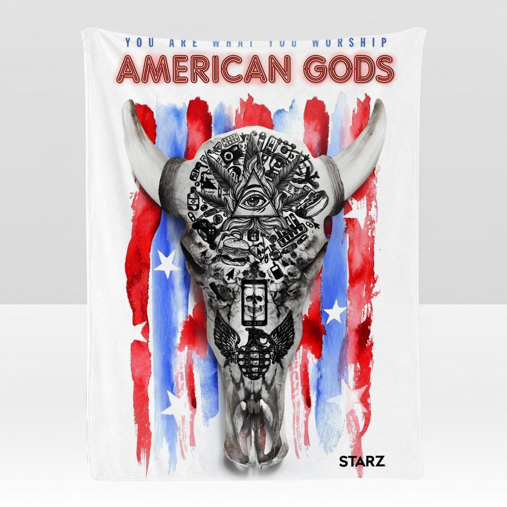 fantasy A-American G-Gods Throw Soft Flannel Blanket for Bed Bedroom Sofa Picnic Throw Skin-friendly Breathable Gift Cover