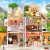Zhiquwu Casa de Bonecas de Madeira DIY Modelo Brinquedo Quebra-cabeça - Presente Feito à Mão para Crianças