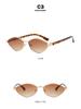 2024 High-End Small Frame Rhombus Cat Eye Polygon Sunglasses