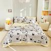 Cartoon Animals Pattern Summer Quilt 100% Cotton Air Conditioning Quilted Quilt Skin-friendly Breathable for Kids Boys Girls