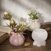 Creative Vase Silicone Mold Lotus Lucky Bag Shaped Vase DIY Resin Plaster Clay Cement Decorative Ornament Vase Mold Home Decor