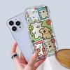 For iPhone 16 15 14 13 12 Samsung S24 S23 S22 A06 A13 A14 A15 A16 A55 Redmi Note 13 12 Cartoon Lovely Dog Soft Wavy Edge Design Phone Casing